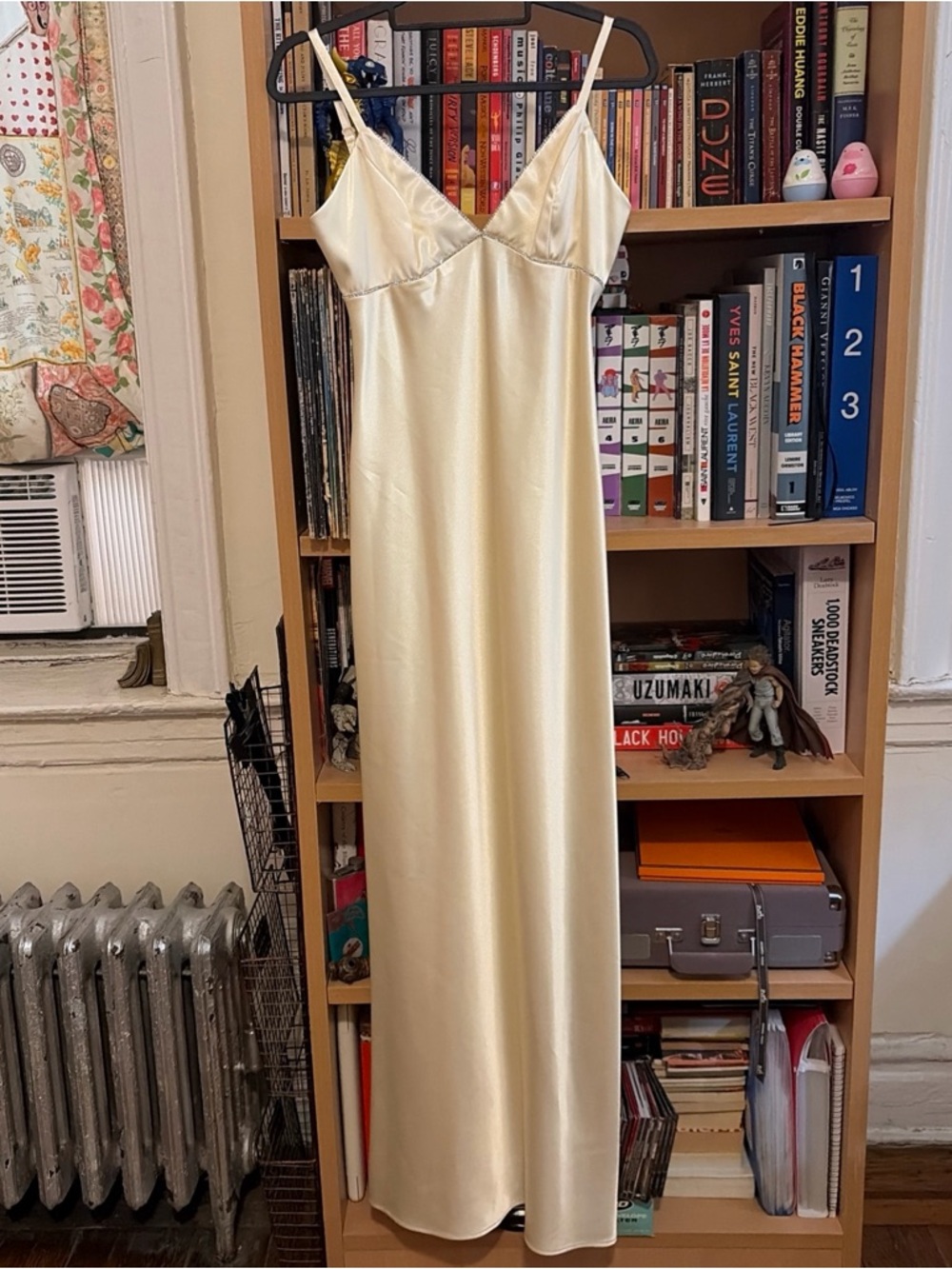 Morgan & Co. Satin Slip Dress in Champagne